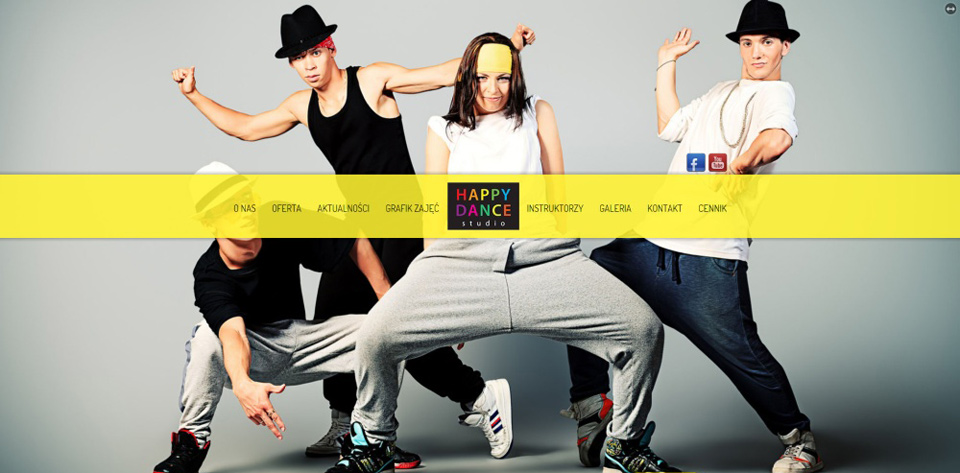 Strona internetowa studia tańca
